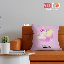 cool Aries Woman Throw Pillow zodiac sign gifts for astrology lovers – ARIES-PL0042