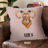 favorite Aries Vintage Throw Pillow zodiac gifts and collectibles – ARIES-PL0043