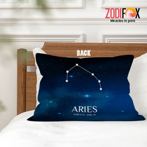 cool Aries Constellation Throw Pillow birthday zodiac gifts for horoscope and astrology lovers – ARIES-PL0045