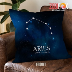 cool Aries Constellation Throw Pillow zodiac gifts and collectibles – ARIES-PL0045