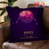 dramatic Aries Planet Throw Pillow zodiac sign gifts for horoscope and astrology lovers – ARIES-PL0050