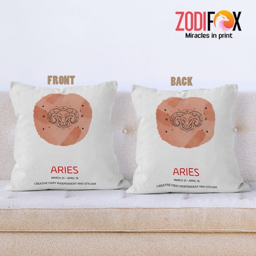 favorite Aries Fiery Throw Pillow astrology lover gifts – ARIES-PL0053