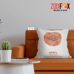 lovely Aries Fiery Throw Pillow zodiac sign presents for horoscope and astrology lovers – ARIES-PL0053