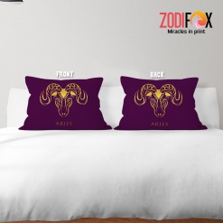 high Aries Ram Throw Pillow zodiac inspired gifts – ARIES-PL0006