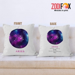 hot Aries Galaxy Throw Pillow zodiac gifts for horoscope and astrology lovers – ARIES-PL0007