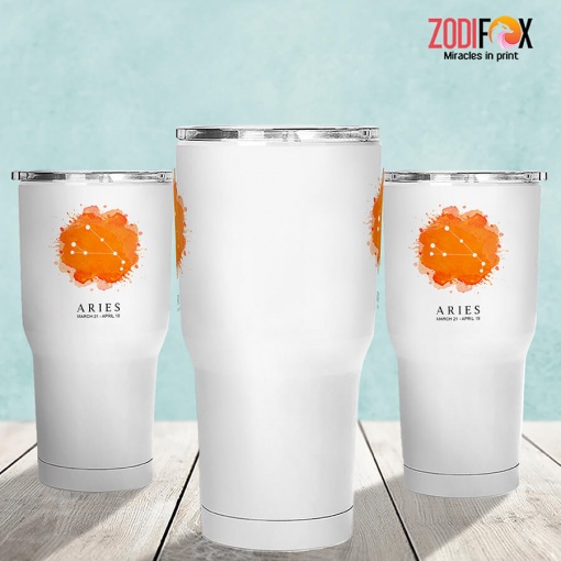 exciting Aries Orange Tumbler zodiac sign presents for horoscope and astrology lovers – ARIES-T0023