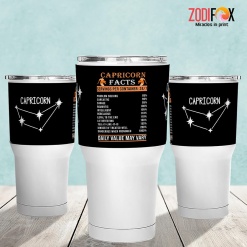 hot Capricorn Facts Tumbler zodiac presents for horoscope and astrology lovers – CAPRICORN-T0012