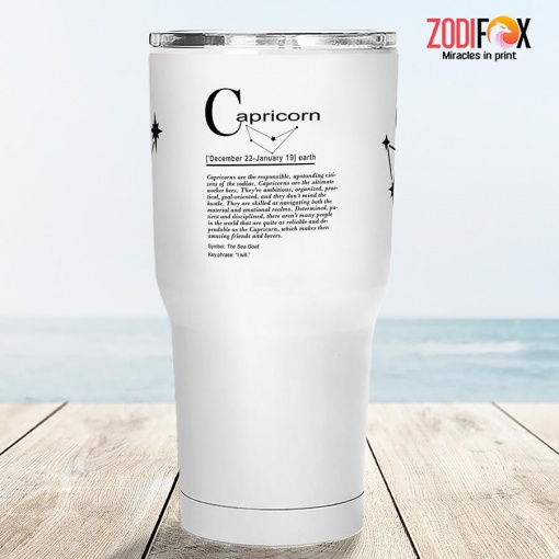 cool Capricorn Ambitious Tumbler zodiac sign presents for horoscope and astrology lovers– CAPRICORN-T0031