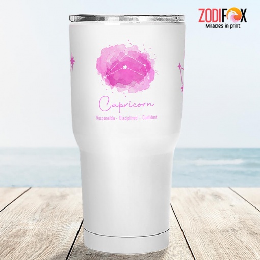 pretty Capricorn Pink Tumbler birthday zodiac gifts for astrology lovers – CAPRICORN-T0053