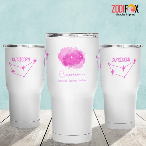 nice Capricorn Pink Tumbler gifts based on zodiac signs – CAPRICORN-T0053