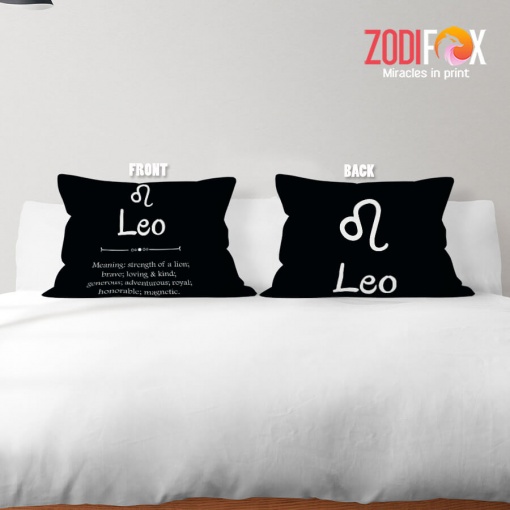 lively Leo Brave Throw Pillow zodiac birthday gifts – LEO-PL0012