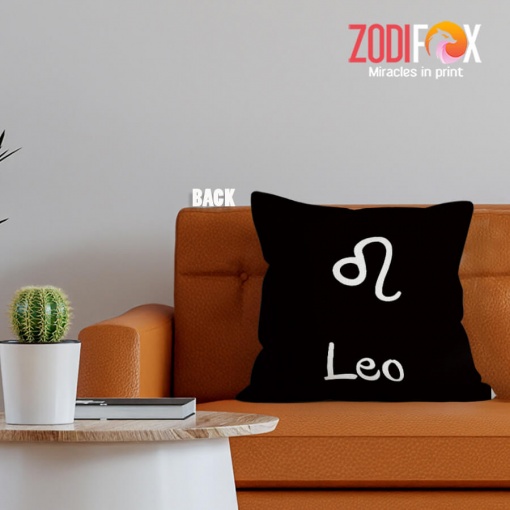 dramatic Leo Brave Throw Pillow zodiac sign gifts for horoscope and astrology lovers – LEO-PL0012