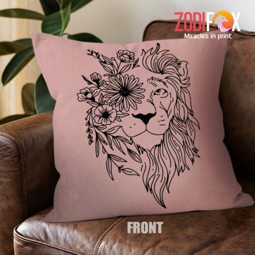 hot Leo Flower Throw Pillow zodiac gifts and collectibles – LEO-PL0015