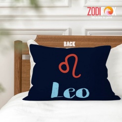 cool Leo Zodiac Throw Pillow birthday zodiac gifts for horoscope and astrology lovers – LEO-PL0016