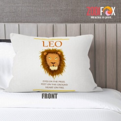 interested Leo Fire Throw Pillow astrology horoscope zodiac gifts for boy and girl – LEO-PL0017