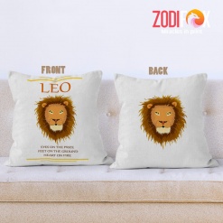 dramatic Leo Fire Throw Pillow zodiac sign presents for horoscope and astrology lovers – LEO-PL0017