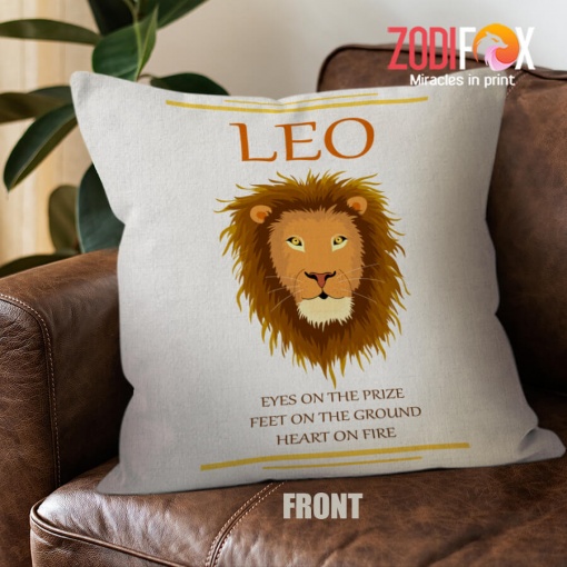amazing Leo Fire Throw Pillow zodiac presents for horoscope and astrology lovers – LEO-PL0017