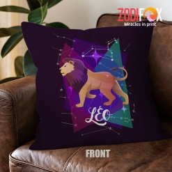 hot Leo Colour Throw Pillow zodiac gifts for astrology lovers – LEO-PL0020