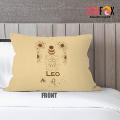 various Leo Brown Throw Pillow astrology horoscope zodiac gifts for boy and girl – LEO-PL0022