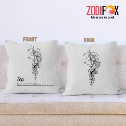 cool Leo Humorous Throw Pillow zodiac gifts for horoscope and astrology lovers – LEO-PL0023