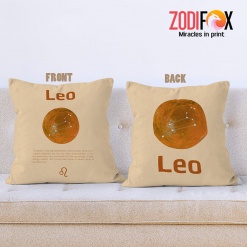 dramatic Leo Leader Throw Pillow zodiac-themed gifts – LEO-PL0025