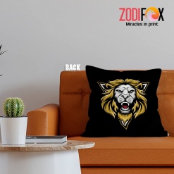 unique Leo King Throw Pillow birthday zodiac sign presents for astrology lovers – LEO-PL0027