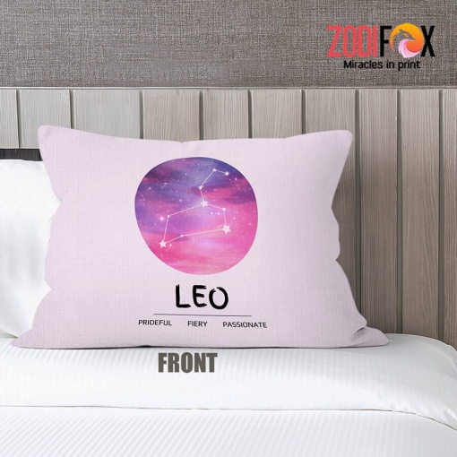 cool Leo Fiery Throw Pillow birthday zodiac presents for astrology lovers – LEO-PL0029