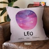 hot Leo Fiery Throw Pillow zodiac sign presents for astrology lovers – LEO-PL0029