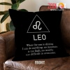 best Leo Shining Throw Pillow zodiac sign presents for horoscope lovers – LEO-PL0030