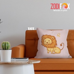 funny Leo Kids Throw Pillow zodiac sign gifts for astrology lovers – LEO-PL0031