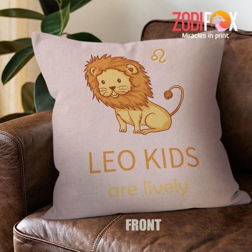 funny Leo Kids Throw Pillow zodiac gifts and collectibles – LEO-PL0031