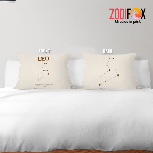 beautiful Leo Social Throw Pillow zodiac birthday gifts – LEO-PL0036