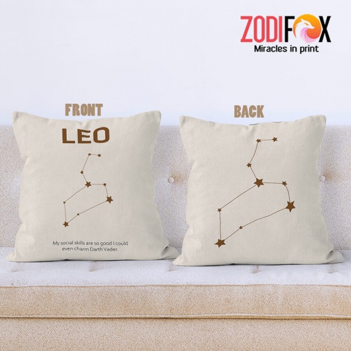 hot Leo Social Throw Pillow zodiac-themed gifts – LEO-PL0036