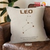 hot Leo Social Throw Pillow zodiac sign presents for astrology lovers – LEO-PL0036