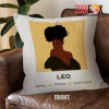 funny Leo Proud Throw Pillow birthday zodiac gifts for astrology lovers – LEO-PL0038