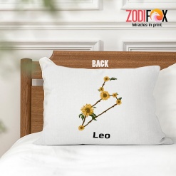 pretty Leo Flower Throw Pillow zodiac inspired gifts – LEO-PL0040