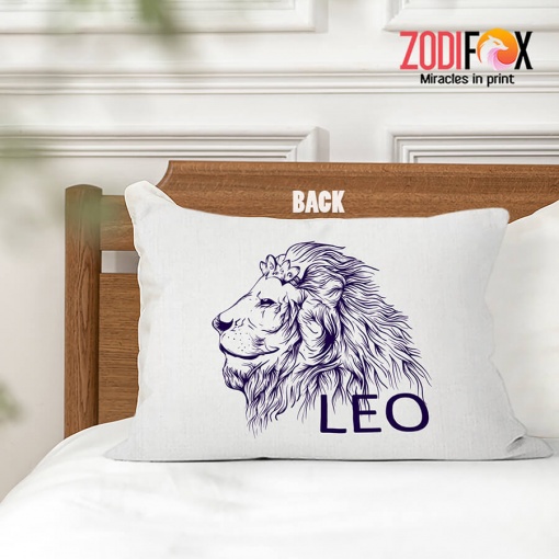 meaningful Leo Lion Throw Pillow birthday zodiac sign gifts for astrology lovers – LEO-PL0044