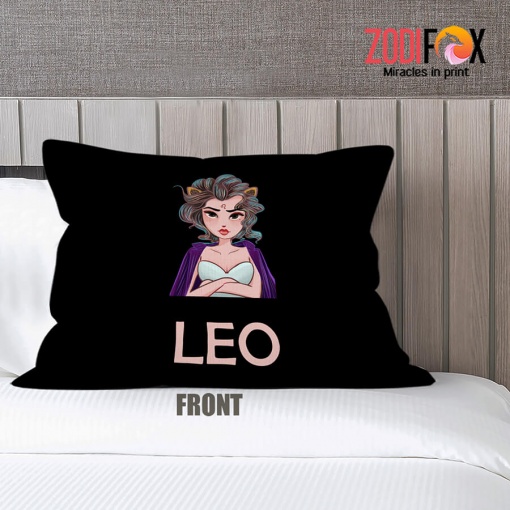 pretty Leo Queen Throw Pillow zodiac presents for astrology lovers – LEO-PL0047