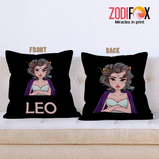 wonderful Leo Queen Throw Pillow zodiac gifts for horoscope and astrology lovers – LEO-PL0047