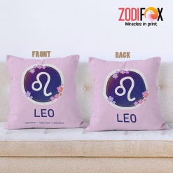 cool Leo Ambitious Throw Pillow zodiac gifts for horoscope and astrology lovers – LEO-PL0048