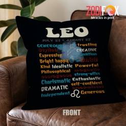 funny Leo Kind Throw Pillow birthday zodiac sign presents for horoscope and astrology lovers – LEO-PL0005