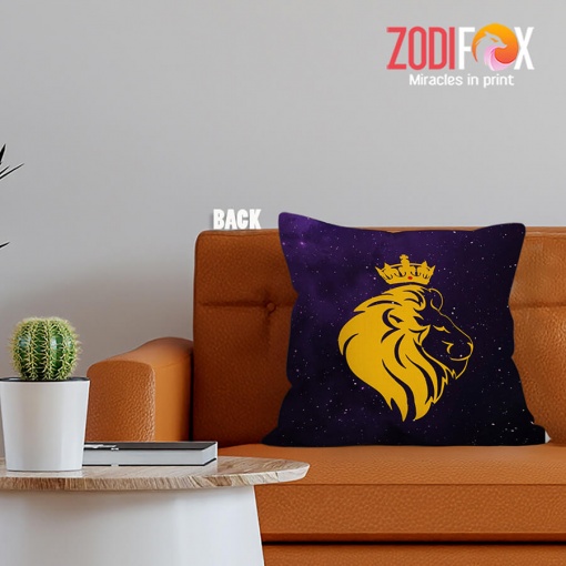 great Leo Queen Throw Pillow zodiac sign gifts for astrology lovers – LEO-PL0051