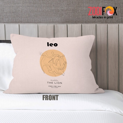 pretty Leo Fixed Throw Pillow zodiac presents for astrology lovers – LEO-PL0055