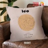 hot Leo Fixed Throw Pillow zodiac gifts for astrology lovers – LEO-PL0055