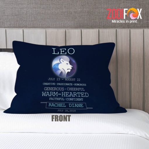 beautiful Leo Hearted Throw Pillow birthday zodiac presents for astrology lovers – LEO-PL0008