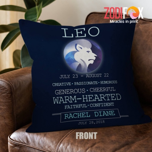 cool Leo Hearted Throw Pillow zodiac sign presents for astrology lovers – LEO-PL0008