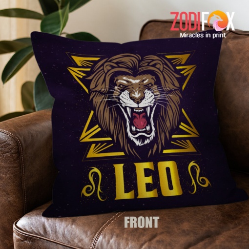 amazing Leo Lion Throw Pillow zodiac gifts for astrology lovers – LEO-PL0009