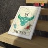 interested Taurus Facts Canvas birthday zodiac sign gifts for astrology lovers – TAURUS0011