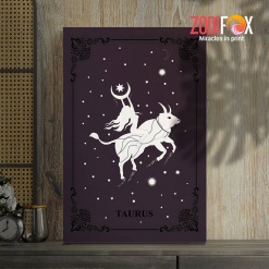 exciting Taurus Art Canvas zodiac gifts and collectibles – TAURUS0012