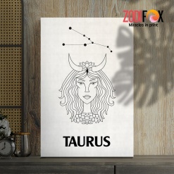cool Taurus Woman Canvas astrology horoscope zodiac gifts – TAURUS0015